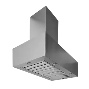 Campana inoxidable cuadrada 120 cm para cocina exterior