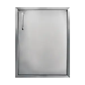 Puerta acero inoxidable asador individual 45x46 cm línea clásica
