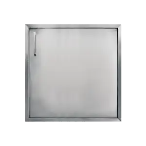 Puerta individual acero inoxidable asador 45x63 cm línea clásica