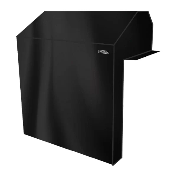 Funda para asador tipo A-1 de tela poliester modelo GB-FUNDA-A-1 en color negro de la marca Grill Box