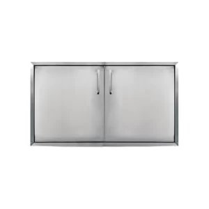 Puyerta doble de acero inoxidable de 72 x 44 cm de la línea clásica, modelo GB-PTD-72x44