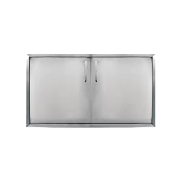 Puyerta doble de acero inoxidable de 72 x 44 cm de la línea clásica, modelo GB-PTD-72x44