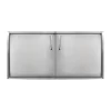 Puerta doble chica de 93 x 44 cm de acero inoxidable de la línea clásica modelo GB-PTD-93x44