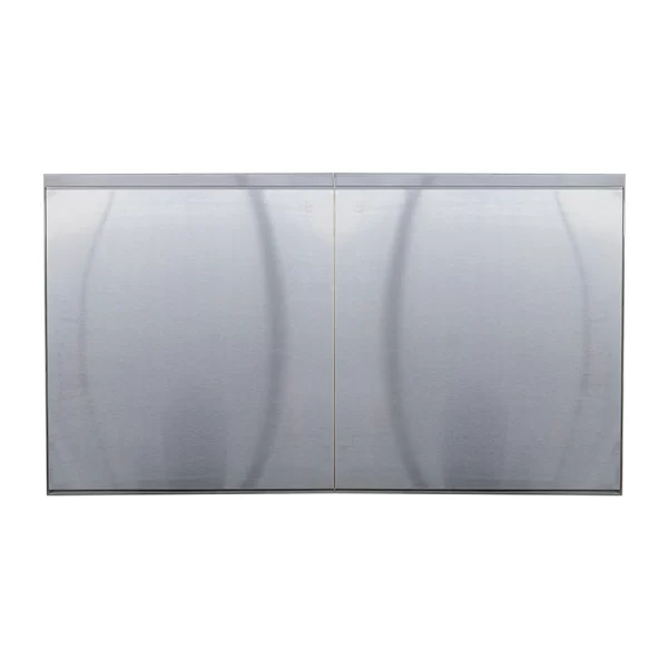 Puerta doble de acero inoxidable de 93 x 52 cm de la marca Grill Box modelo GB-M-PTD-93x52