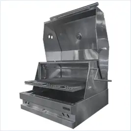 Grill Box proveedor de asador ataúd con sistema de elevación
