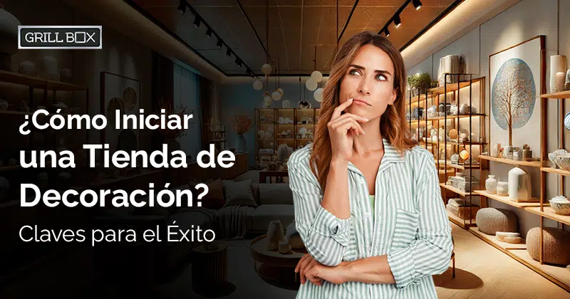 Mujer pensando cómo abrir una tienda de decoración
