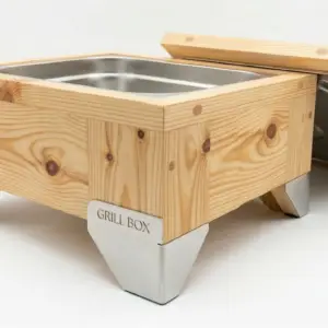 Caja para Carne Mediana de Madera Pino