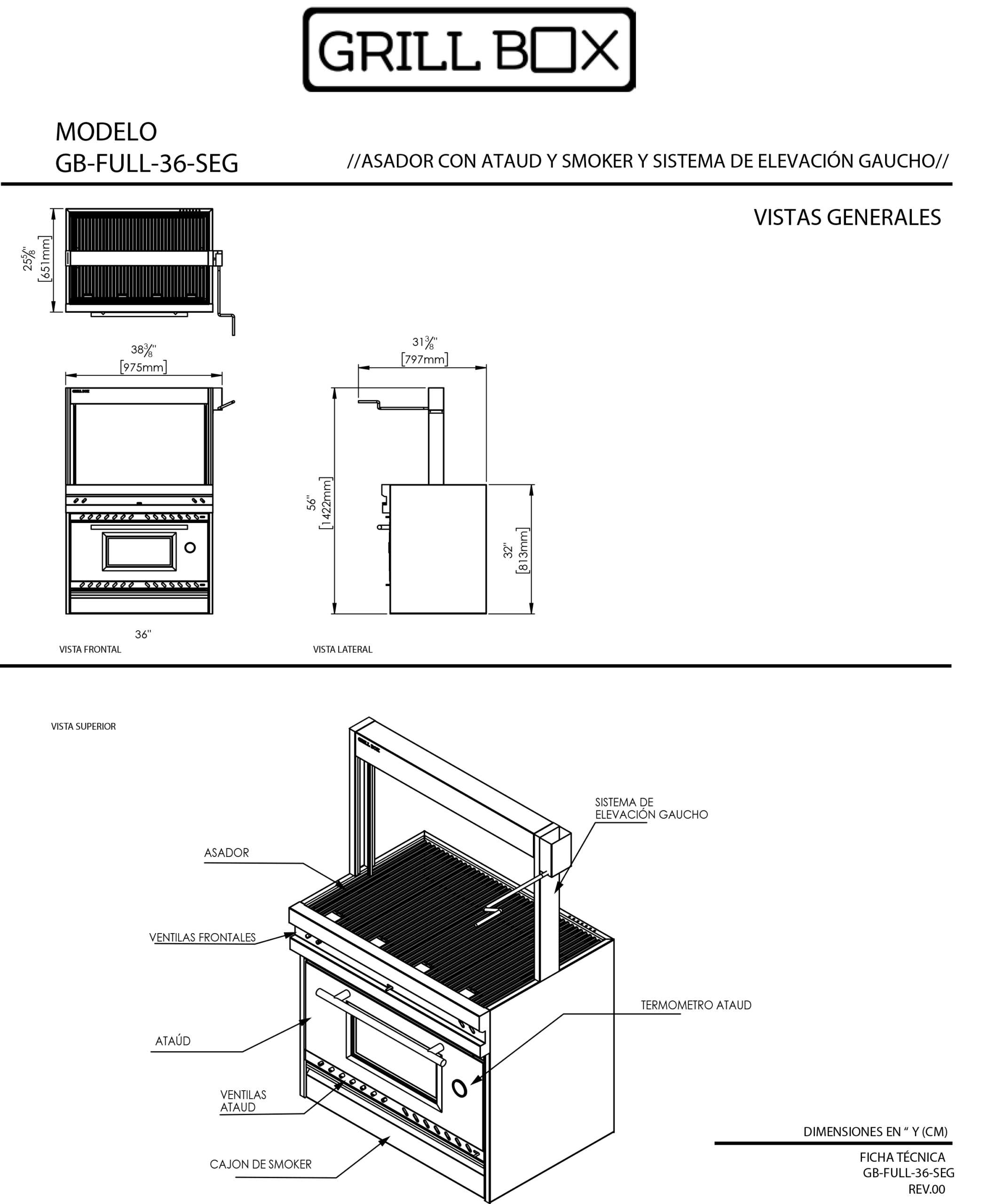 Ficha técnica asador ataúd elevador gaucho